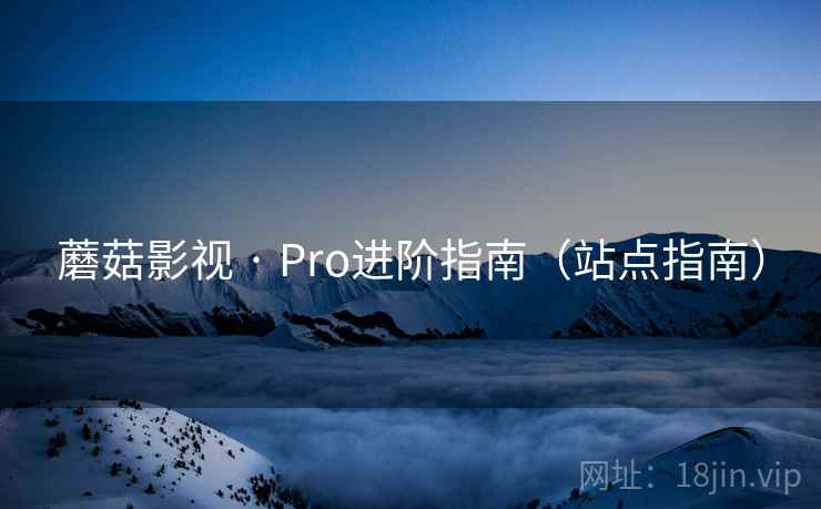 蘑菇影视 · Pro进阶指南(站点指南)
