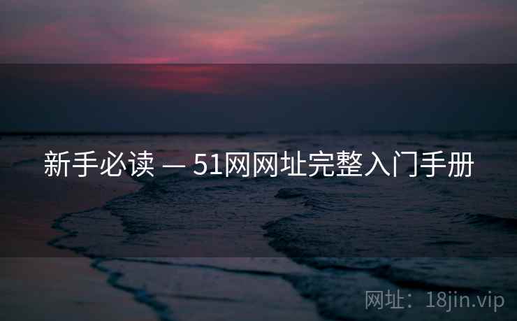 新手必读 — 51网网址完整入门手册